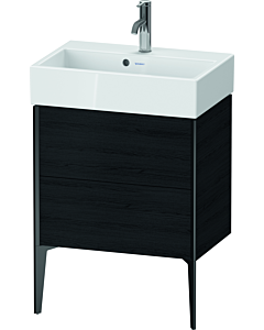 Duravit XViu vanity unit XV44580B216 58.4x38.4x49.3cm, 2 pull-outs, matt black, black oak