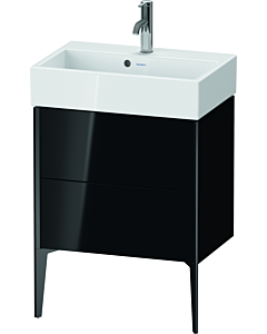 Duravit XViu Waschtisch-Unterschrank XV44580B240 58,4x38,4x49,3cm, 2 Auszüge, schwarz matt, schwarz hochglanz