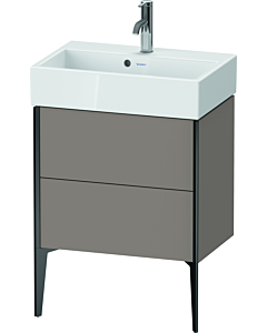 Duravit XViu vanity unit XV44580B243 58.4x38.4x49.3cm, 2 pull-outs, matt black, matt basalt