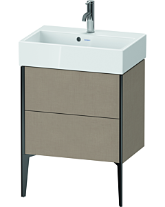 Duravit Meuble sous-vasque XViu XV44580B275 58,4x38,4x49,3cm, 2 coulissants, noir mat, lin