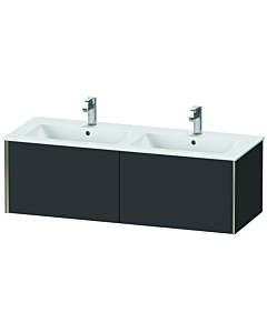 Duravit XViu vanity unit XV40290B180 128x48x40cm, 2 pull-outs, wall-hung, champagne matt, graphite super matt