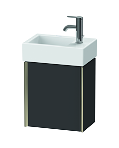Duravit XViu Waschtisch-Unterschrank XV4230RB180 36,4x39,7x23,4 cm, rechts, graphit supermatt, 1 Tür, champagner matt