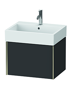 Duravit XViu Waschtisch-Unterschrank XV42340B180 58,4 x 39,7 x 45,4 cm, graphit supermatt, 1 Auszug, champagner matt