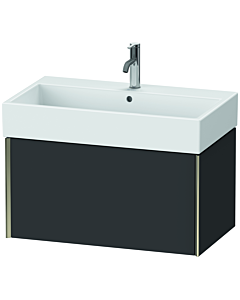 Duravit XViu Waschtisch-Unterschrank XV42360B180 78,4 x 39,7 x 45,4 cm, graphit supermatt, 1 Auszug, champagner matt