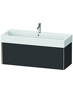 Duravit XViu Waschtisch-Unterschrank XV42380B180 118,4 x 39,7 x 45,4 cm, graphit supermatt, 1 Auszug, champagner matt