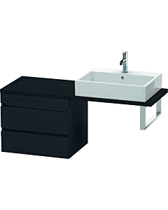 Duravit DuraStyle vasque DS532801616 60 x 47,8 cm, chêne noir, pour console, 2 tiroirs