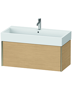 Duravit Meuble sous-vasque XViu XV42370B130 98,4 x 39,7 x 45,4 cm, chêne naturel, 2000 , champagne mat