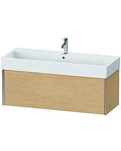 Duravit Meuble sous-vasque XViu XV42380B130 118,4 x 39,7 x 45,4 cm, chêne naturel, 2000 , champagne mat