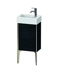 Duravit XViu Waschtisch-Unterschrank XV4530RB116 36,4 x 49,3 x 23,4 cm, rechts, Eiche schwarz, 1 Tür, champagner matt
