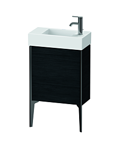 Duravit XViu Waschtisch-Unterschrank XV4532LB216 48,4 x 49,3 x 23,4 cm, links, Eiche schwarz, 1 Tür, schwarz matt