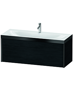 Duravit meuble XViu XV4612OB216P 120x48cm, 2000 gigogne, 2000 trou de coulée, noir mat, Rahmen P, chêne noir