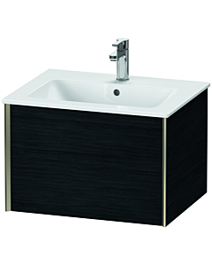 Duravit XViu vanity unit XV40250B116 61 x 40 x 48 cm, black oak, 2000 pull-out, wall-hung, matt champagne