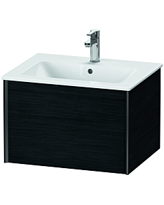 Duravit XViu vanity unit XV40250B216 61 x 40 x 48 cm, black oak, 2000 pull-out, wall-hung, matt black