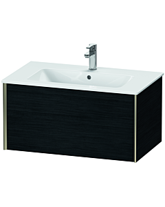 Duravit XViu vanity unit XV40260B116 81 x 40 x 48 cm, black oak, 2000 pull-out, wall-hung, matt champagne