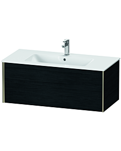 Duravit XViu vanity unit XV40270B116 101 x 40 x 48 cm, black oak, 2000 pull-out, wall-hung, matt champagne