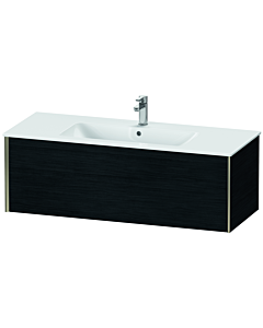 Duravit XViu vanity unit XV40280B116 121 x 40 x 48 cm, black oak, 2000 pull-out, wall-hung, matt champagne