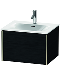 Duravit XViu vanity unit XV40320B116 61 x 39.7 x 48 cm, black oak, 2000 pull-out, matt champagne
