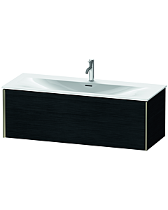 Duravit XViu vanity unit XV40360B116 121 x 39.7 x 48 cm, black oak, 2000 pull-out, matt champagne