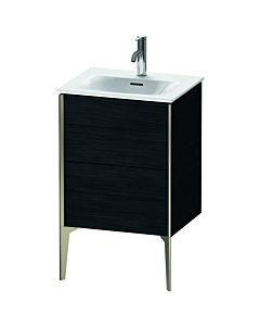 Duravit XViu vanity unit XV40690B116 51x42x59.1cm, 2 pull-outs, matt champagne, black oak