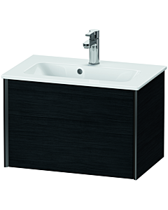 Duravit XViu vanity unit XV40780B216 61 x 40 x 39 cm, black oak, 2000 pull-out, wall-hung, matt black