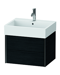 Duravit XViu vanity unit XV43340B216 58.4 x 39.7 x 45.4 cm, black oak, 2 drawers, matt black
