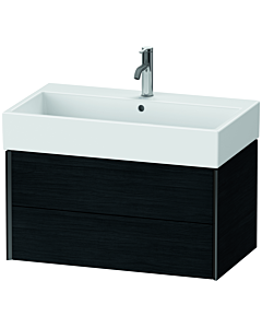 Duravit XViu vanity unit XV43360B216 78.4 x 39.7 x 45.4 cm, black oak, 2 drawers, matt black