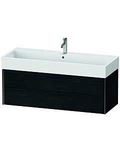 Duravit XViu vanity unit XV43380B216 118.4 x 39.7 x 45.4 cm, black oak, 2 drawers, matt black