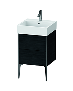 Duravit XViu Waschtisch-Unterschrank XV45330B216 48,4 x 49,3 x 45,4 cm, Eiche schwarz, 2 Auszüge, schwarz matt