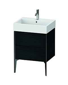 Duravit XViu vanity unit XV45340B216 58.4 x 49.3 x 45.4 cm, black oak, 2 pull-outs, matt black