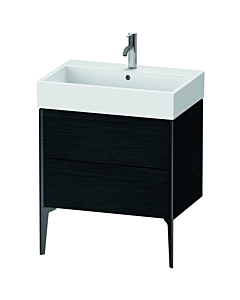 Duravit XViu vanity unit XV45350B216 68.4 x 49.3 x 45.4 cm, black oak, 2 pull-outs, matt black