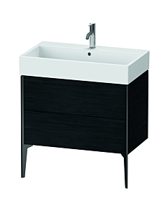 Duravit XViu vanity unit XV45360B216 78.4 x 49.3 x 45.4 cm, black oak, 2 pull-outs, matt black