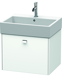 Duravit Brioso Waschtischunterschrank BR405301018 584x459mm, Weiß Matt, 1 Auszug, Griff Chrom