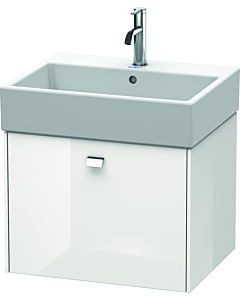 Duravit Brioso Waschtischunterschrank BR405301022 584x459mm, Weiß Hochglanz, 1 Auszug, Griff Chrom