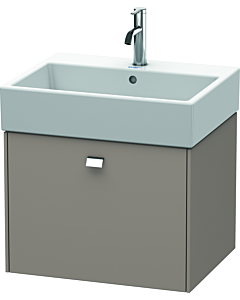 Duravit Brioso Waschtischunterbau BR405301043 584x459mm, Basalt Matt, 1 Auszug, Griff Chrom