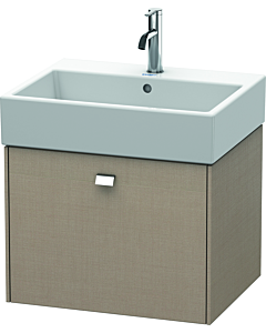 Duravit Brioso Waschtischunterbau BR405301075 584x459mm, Leinen, 1 Auszug, Griff Chrom