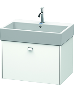 Duravit Brioso Waschtischunterschrank BR405401018 684x459mm, Weiß Matt, 1 Auszug, Griff Chrom