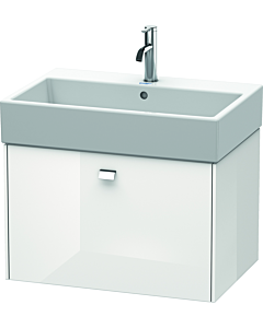 Duravit Brioso Waschtischunterbau BR405401022 684x459mm, Weiß Hochglanz, 1 Auszug, Griff Chrom