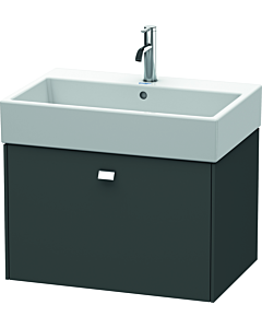 Duravit Brioso Waschtischunterbau BR405401049 684x459mm, Graphit Matt, 1 Auszug, Griff Chrom