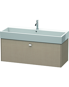 Duravit Brioso Waschtischunterbau BR405701075 1184x459mm, Leinen, 1 Auszug, Griff Chrom