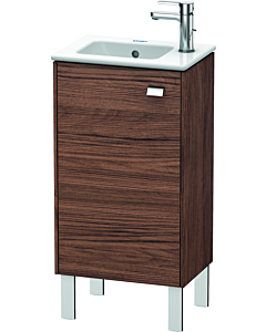 Duravit Brioso Waschtischunterbau BR4400L1021 420x683mm, Nussbaum Dunkel/Chrom, Tür links