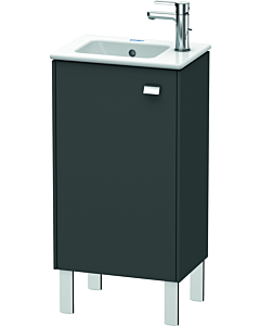 Duravit Brioso Waschtischunterbau BR4400L1049 420x683mm Graphit Matt, Tür links, Griff Chrom