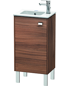 Duravit Brioso Waschtischunterbau BR4400L1079 420x683mm, Nussbaum Natur/Chrom, Tür links