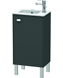 Duravit Brioso Waschtischunterbau BR4400R1049 420x683mm, Graphit Matt, Tür rechts, Griff Chrom