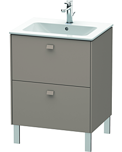 Duravit Brioso Waschtischunterbau BR440104343 620x479mm, Basalt Matt, 2 Auszüge
