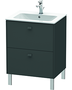 Duravit Brioso Waschtischunterbau BR440104949 620x479mm, Graphit Matt, 2 Auszüge