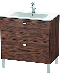 Duravit Brioso BR440201021 820x479mm, Nussbaum Dunkel / chrome, 2 Nussbaum Dunkel