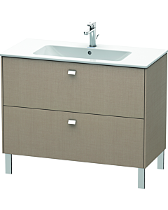 Duravit Brioso Waschtischunterbau BR440301075 1020x479mm, Leinen, 2 Auszüge, Griff Chrom