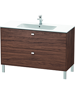 Duravit meuble sous-vasque Brioso BR440401021 1220x479mm, Nussbaum Dunkel / chrome, 2 coulissants