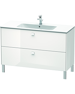 Duravit Brioso Waschtischunterbau BR440402222 1220x479mm, Weiß Hochglanz, 2 Auszüge