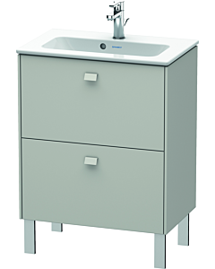 Duravit Brioso Waschtischunterbau BR440600707 620x389mm, Betongrau Matt, 2 Auszüge